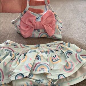 Ruffle Butts Pastel Rainbow Diaper Cover Set